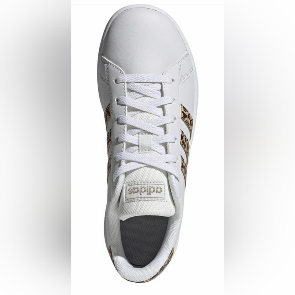 Adidas Grand Court Women's Athletic Sneaker White Leopard Womens Size 5 (FY8949) - Picture 5 of 14